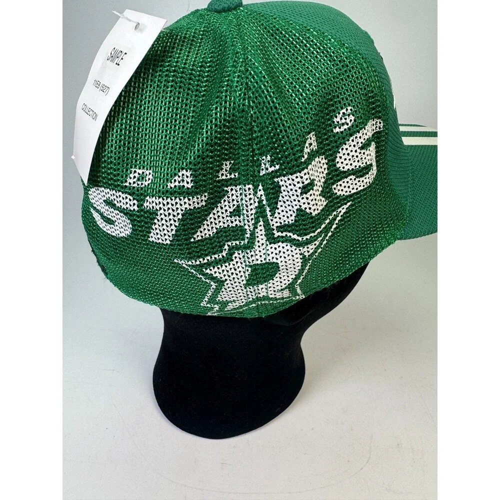 Adidas Dallas Stars NHL Structured Flex Hat Green S/M FitMax 70 Sample Cap NWT